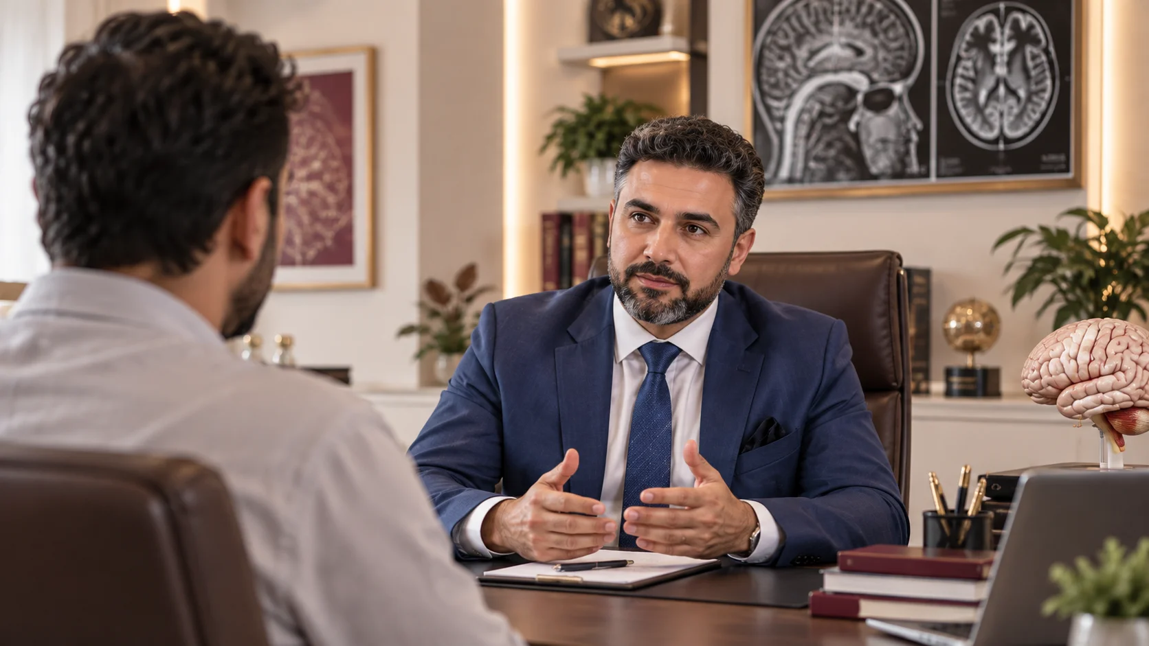 استشارة مخ وأعصاب داخل العيادة وفحص مباشر للمريض