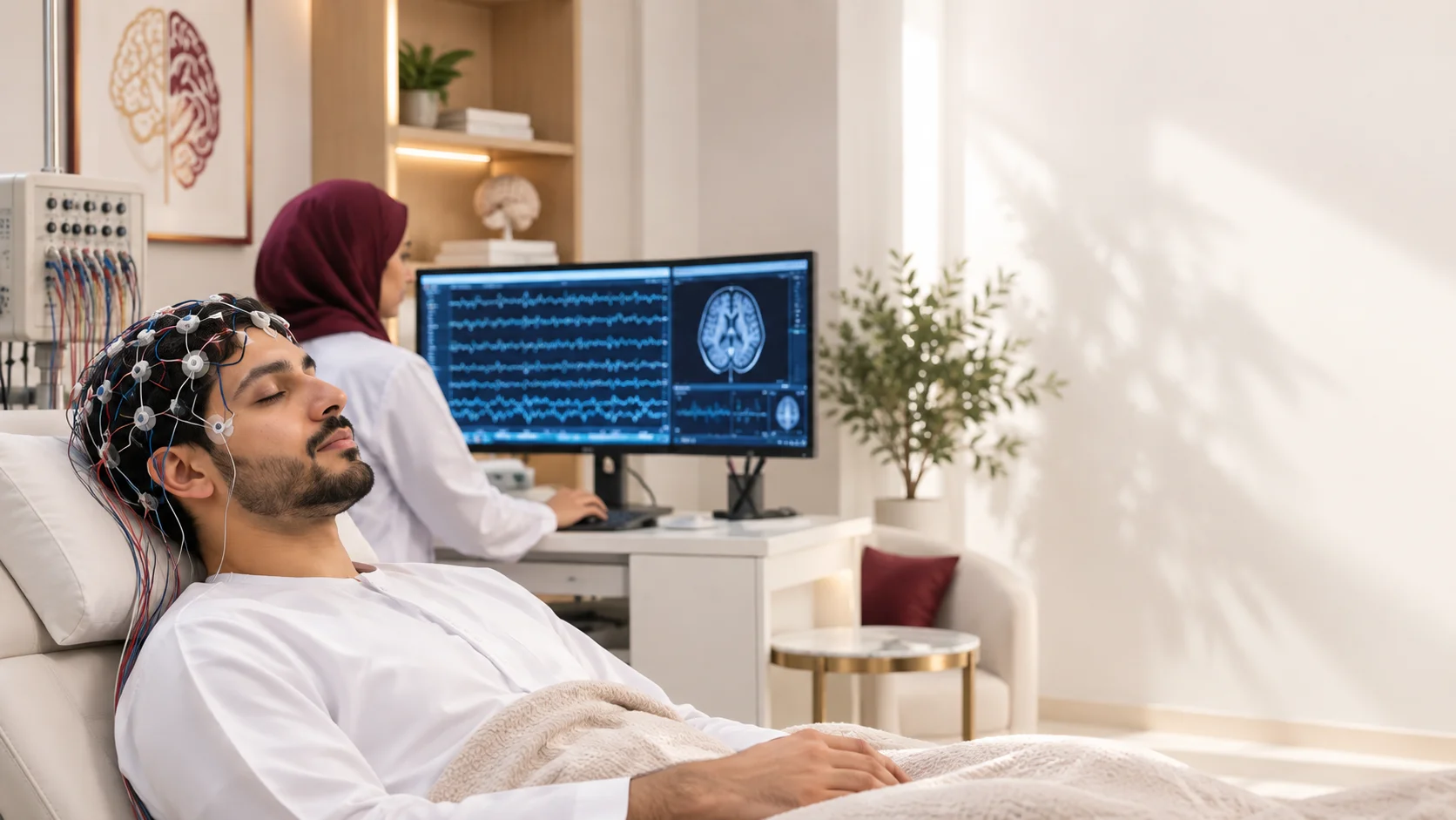 متابعة النشاط الكهربائي للمخ باستخدام رسم المخ بالفيديو لتقييم النوبات